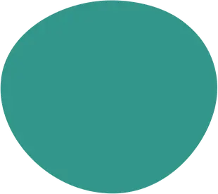 Eine verformte Blase in der Hausfarbe Türkis von Sprachschatz